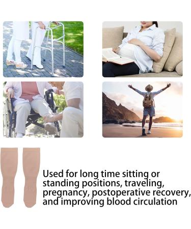 Pack of 2 XXL Compression Stockings 23-32 mmHg - Pain-Relieving & Highly Elastic for Pregnancy & Travel - Buy Online on GoSupps.com