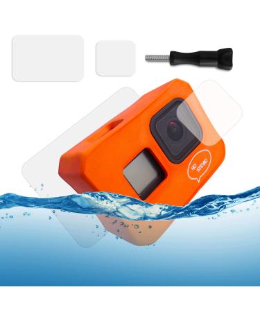 Ho Stevie! Floaty Case + Screen Protectors for GoPro Hero 8 Black | Ultra-Buoyant Floating Case with Long Screw | Save Your Memories
