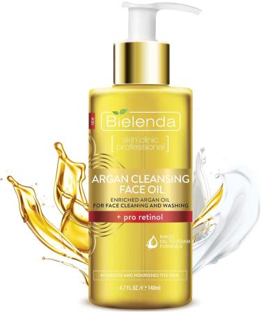 Bielenda Argan Face Oil - Deep Cleansing, Anti-Aging Treatment with Pro-Retinol - 140ml - Buy Online on GoSupps.com