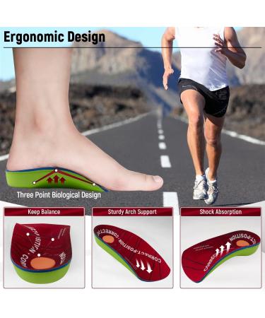 3/4 Orthopedic Insoles | Shoe Inserts for Plantar Fasciitis & Flat Feet - Comfort for Men & Women - Buy Online on GoSupps.com