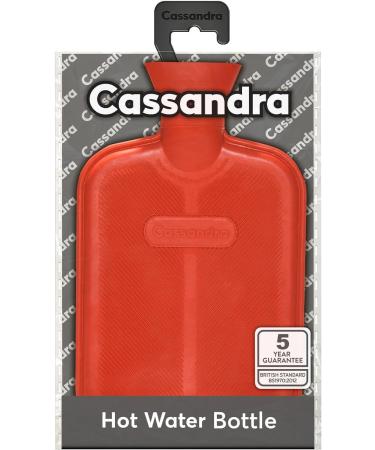 Cassandra Hot Water Bottle Ribbed Surface On One Side 1.8 Litre 5 Year Cassandra Guarantee Colour Received Varies 1.8 l (Pack of 1) Ribbed One Side - Buy Online on GoSupps.com