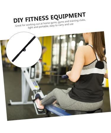 BESPORTBLE 2pcs Lever Handle Locking Doorway Pullup Bar Tension Rod Bar Strength Training Tool Exercise Bar Household Appliances Body Workout Bar Home Indoor Cable Accessories Iron To Rotate Black 50X3X3CM - Buy Online on GoSupps.com