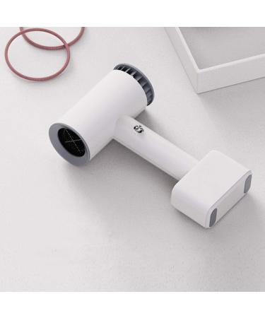 Cordless Hairdryer 350W Rechargeable Wireless Hair Dryer with Hot Air & Cold Air Blow Dryer for Indoor & Outdoor White