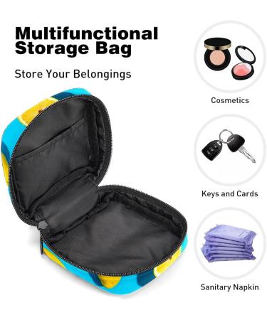 Women's Bonds Storage Pockets Stillpad Waller - Portable Summer Yellow Lemon Pattern Period Kit Bag - Buy Online on GoSupps.com