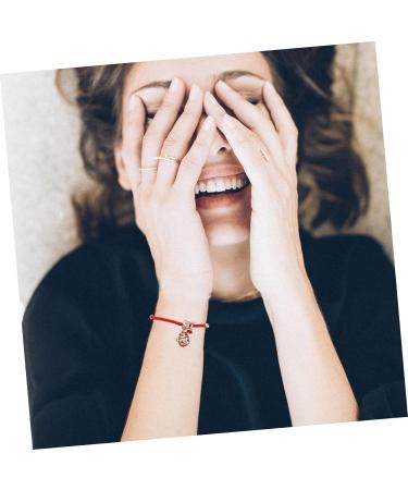 TEHAUX 2 Pcs Red String Bracelet Abundance Red Bracelet Lucky Rope Strap Red Rope Bangle Chinese Red Bracelet Knitting Gift New Year Gift Womens Gifts Year of Birth Alloy Jewelry Student - Buy Online on GoSupps.com