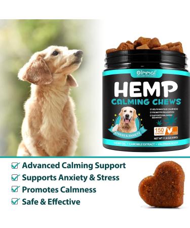 IFUDOIT Dog Calming Treats 150 Count Hemp Calming Chews for Dogs Helps with Dog Anxiety Separation Barking Stress Relief Melatonin for Dogs Sleep Calming Aid for All Breeds & Sizes Chicken (150 Count) - Buy Online on GoSupps.com