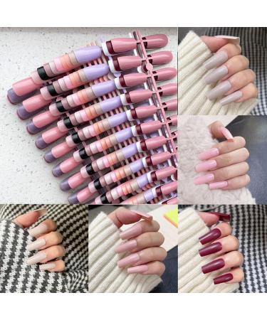 360PC Medium Square Press on False Nails | 15 Colors | DIY Acrylic Tips Manicure for Women & Girls - Buy Online on GoSupps.com