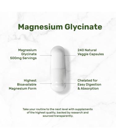 Magnesium Glycinate 500mg Veggie Capsules & Vitamin D3 5 000iu + K2 100mcg Softgels Bundle Easily Absorbed Chelated Mineral D & K Essential Sunshine Vitamins - Buy Online on GoSupps.com