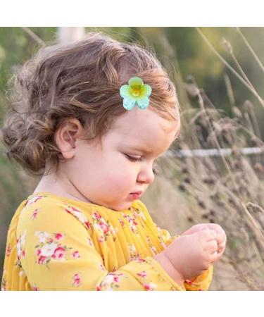 Flower Clips for Thick Hair Flower Clips - Hawaiian Flower Clips with Strong Hold Stylish Hair Clips with Strong Hold Flower for All-Day Wear Hair Accessories for Thick Thin Hair Colour gradient light blue - Buy Online on GoSupps.com