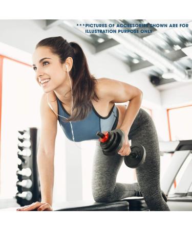 Yes4All 1.15-inch Cast Iron Weight Plates Set for Dumbbells - 1.15 inch - 1.25 + 2.5 + 5 +10lbs - Pair - Buy Online on GoSupps.com