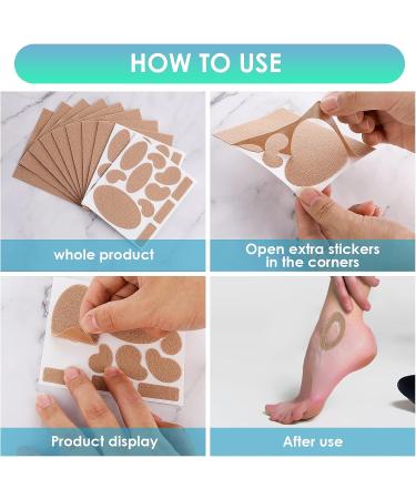 WLLHYF 10 Sheets Moleskin Tape Flannel Adhesive Pads - Blister Prevention & Moisture-Wicking Heel Stickers for Foot Protection - Buy Online on GoSupps.com