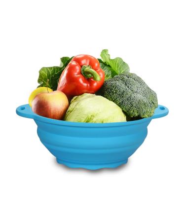 Jovilife Collapsible SiliconelSalad Bowl 64oz Camping Bowl Outdoor Hiking Travel Durable Bowl for Storage and Mixing Food-Grade Silicone Food Storage Container 1 Pack (Blue) - Buy Online on GoSupps.com