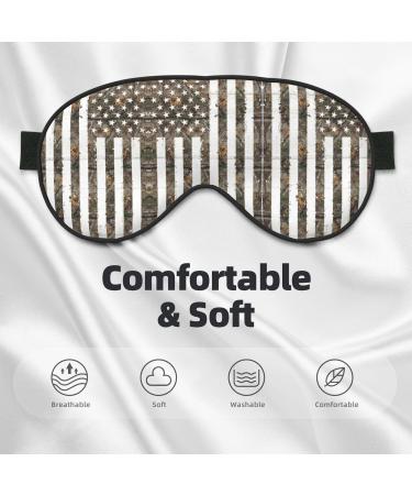 American Camouflage Soft Sleep Eye Mask | Breathable Eye Patch for Women | Ideal for Travel & Relaxation - Buy Online on GoSupps.com