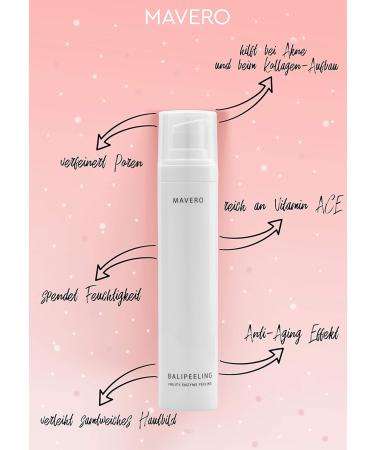 Mavero Balipeeling - Enzyme Peeling for Sensitive Skin | Exfoliate with Pineapple Papaya & Lime for Acne & Facial Care - Buy Online on GoSupps.com