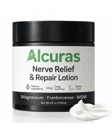 PLYNXE Alcuras Cream 4 fl oz Alcura Lotion with Arnica & Magnesium Cream&Frankincense for Knee Lumbar Neck Hand and Foot (1 pcs)