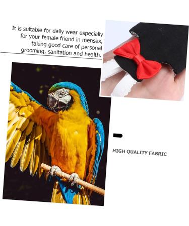 iplusmile Clothing Clothes African Clothing Pet Diapers Pet Pee Pads African Suit Bird Clothes Bird Flight Suit Parakeet Parrot Bird Pant Pet Pilot Clothing Cone Tail Pad Pet Bird Diaper Black - Buy Online on GoSupps.com