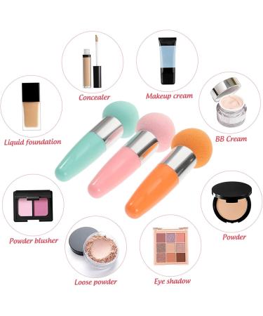 POPETPOP 3PC Sponge stick makeup eyeshadow brush Makeup sponges for foundation Mushroom facial foundation sponges makeup powder brush travel foundation brush water drop Lollipop - Buy Online on GoSupps.com