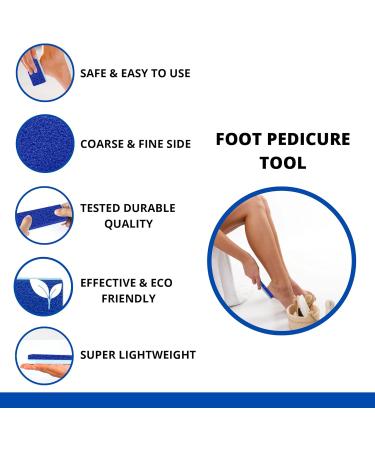 Love Natural Pumice Stone for Feet - 2-in-1 Exfoliating Scrubber for Dead Skin & Callus Removal - Professional Foot Care Rock (Blue - Buy Online on GoSupps.com