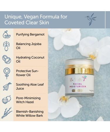Natural Vegan Facial Moisturizer Bergamot Aloe & Jojoba Oil Hydrating & Soothing Travel Size with Airless Pump Minimizes Pores for All Skin Types - Buy Online on GoSupps.com