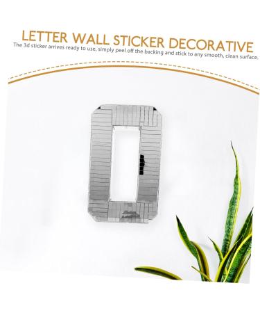 Letter O Wall Decor - 3D Silver Foam Alphabet for Bachelorette & Disco Party - Adhesive Wall Decal for International Shipping - Buy Online on GoSupps.com