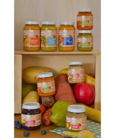 BABYBIO - Small Apple Peach Pots - 2x130g - 4+ Months - Set of 6 - ORGANIC - Buy Online on GoSupps.com