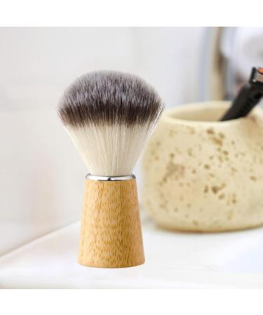 Meriglar Generic Razor Brush - Durable Soap Brush with Bamboo Grip | Perfect Father's Day Gift for Salon Professionals - Nylon Synthetic Bristles - Buy Online on GoSupps.com
