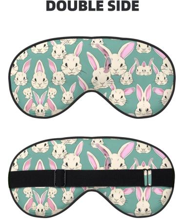 Bunny Cute Print Double-Sided Eye Mask | Soft Light Blocking for Better Sleep Quality - Shop Internationally - Buy Online on GoSupps.com