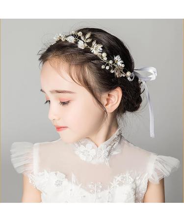 Shop Tseenyi Bride Pearl Headpiece - Gold Leaf Hair Band for Women & Girls | Boho Wedding Jewelry & Valentine's Day Gift - Buy Online on GoSupps.com