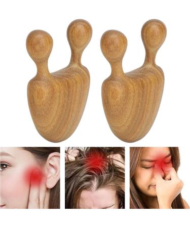 Premium 2-Part Wood Facial Massage Device | Nose Massage Tool for Men & Women | Reduces Edema & Improves Circulation | Perfect Gift - Buy Online on GoSupps.com