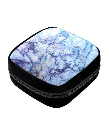 GIAPB Period Bag Sanitary Napkin Storage Bag Pad Holder for Period Makeup Pouch Abstract Marble Art Color312