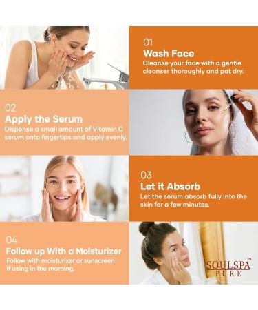 Best Vitamin C Serum for Face - Hydrating Anti-Aging Formula with Hyaluronic Acid & Peptides - 4 fl oz - Buy Online on GoSupps.com