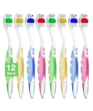 Wellsamed value pack with 12 CleanX manual toothbrushes for thorough oral care