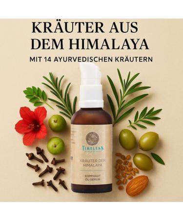 Huile anti-pelliculage pour des cheveux sains - Avec 14 herbes ayurv diques de l'Himalaya et du romarin - Buy Online on GoSupps.com
