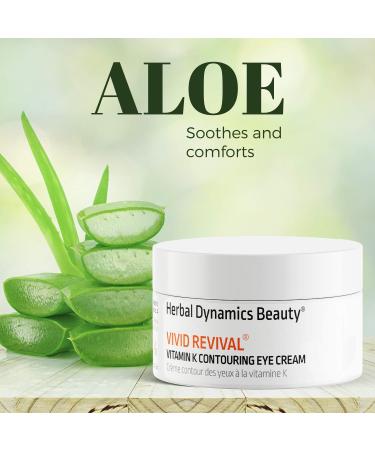 HD Beauty Vivid Revival Vitamin K Under Eye Cream 0.5oz - Reduce Dark Circles, Puffiness, and Fine Lines - With Hyaluronic Acid and Aloe Vera - Buy Online on GoSupps.com