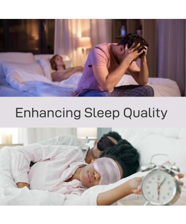Buy Organic Natural Silk Sleep Mask - 100% Mulberry Silk 25 Momme Eye Mask for Travel & Napping - Adjustable Strap Zero Pressure Soft & Comfortable Perfect Gift (Pink - Buy Online on GoSupps.com