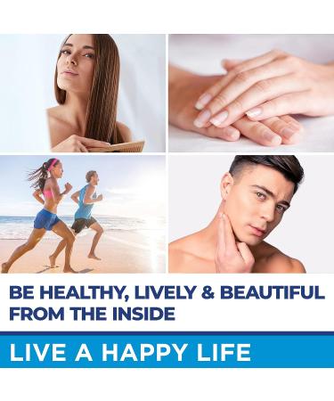 Natural Hair Vitamins Gummies with Biotin, Collagen & Keratin - Made in USA for Hair, Skin & Nails - Anti Aging Multivitamin for Men & Women - 60pcs - Buy Online on GoSupps.com