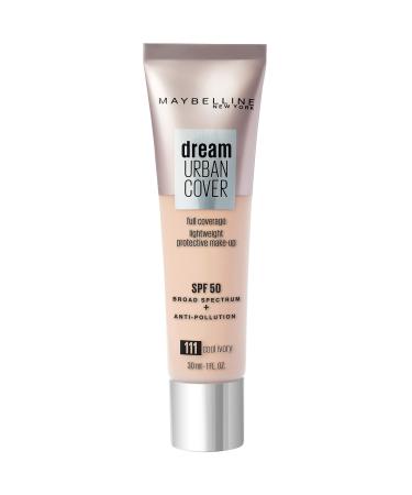 GEMEY MAYBELLINE - Fond de Teint DREAM URBAN COVER SPF50-111 Ivoire Dor - 30ml BL 30 ml (Pack of 1) Beige