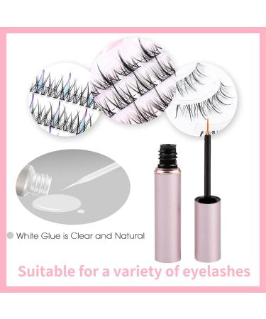 5ML Super Strong Hold Eyelash Glue - Quick-Drying, Waterproof Adhesive for False Eyelashes - Latex-Free Formula for Cluster and Extension Lashes - White - Buy Online on GoSupps.com