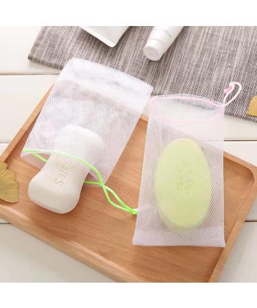 10-Piece Foam Soap Bag Set | Facial Cleaning Accessories | Soap Foaming & Body Peeling | Random Color - Buy Online on GoSupps.com