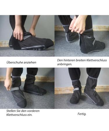 Frelaxy Waterproof Bicycle Overshoes for Rain Protection | Adjustable Velcro & Reflector Strips | Size 36-39 - Buy Online on GoSupps.com