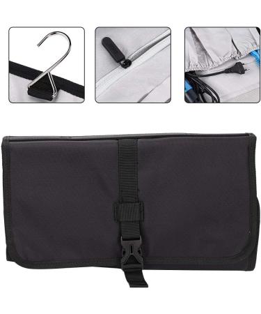 Hair Dryer Storage Bag Foldable Multi Pouches with Hook Hanger Curling Iron Travel Organizer Bag Waterproof Nylon Hair Blower Organization Bag for Airwrap Styler - Buy Online on GoSupps.com