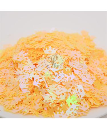 10g Pack Yellow Crown Shape Glitter for Festival Rave Beauty Makeup Face Body Nail Art Tumbler Holiday DIY Decoration Y