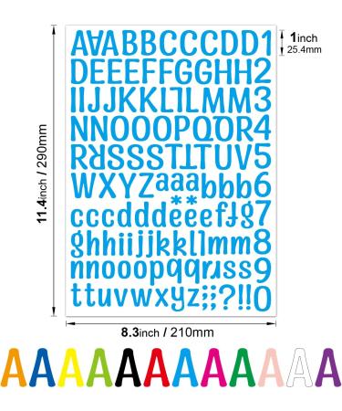 1512 Alphabet Stickers - Self-Adhesive Vinyl Letters & Numbers for DIY Crafts & Classroom Decor - Buy Online on GoSupps.com