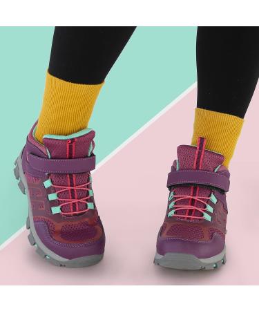 Tobfis Kids Outdoor Ankle Hiking Boots - Burgundy | Little/Big Kid Trekking Shoes - Buy Online on GoSupps.com