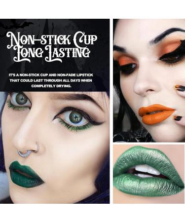 4PCS Halloween Matte Liquid Lipstick Kit | Long Lasting Waterproof Red Lip Gloss | Gothic Festive Lip Color - Buy Online on GoSupps.com