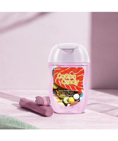 Vital Luxury Mini Hand Sanitizer Gel - Cotton Candy Scented, 1 FL OZ, 5 PC - Portable Anti-Bacterial Hand Gel with Travel Size Bottle - Moisturizing & Fast Dry - Buy Online on GoSupps.com