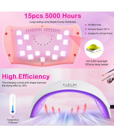 72W UV Nail Lamp for Gel Nails LKE LED Nail Dryer with Timer & Auto Sensor | Professional Nail Art Tools - Buy Online on GoSupps.com