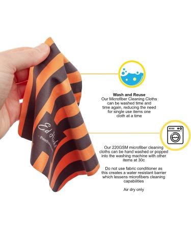 Ed Hicks Premium Microfiber Eyeglass Cleaning Cloths - 7x7 - Pack of 10 | For Glasses, Sunglasses, Lens, Phones, iPads - Buy Online on GoSupps.com