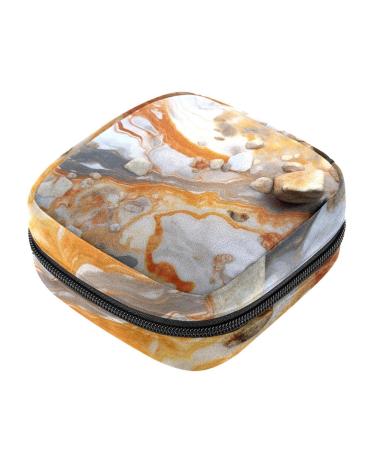 Marble Sanitary Napkin Storage Bags Period Bag for Teen Girls Pad Bags for Period for School Sanitary Pouch for Feminine Products Marble Sanitary Pad Storage Bag with Zipper for Teen Girls Women Ladies Multicoloured 12