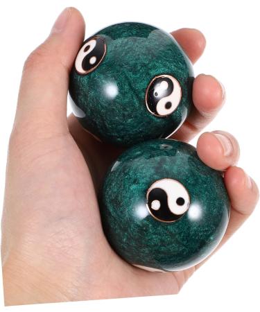 Healvian 2st Health Massage Handball - Baoding Balls | Stone & Cloisonn Magnetic Massage Balls for Wellness | Chinese Medicine for Adults - Buy Online on GoSupps.com